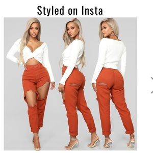 Time To Burn Distressed Boyfriend Jeans